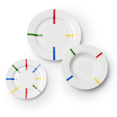 SET 12PC VAJILLA PORCELANA