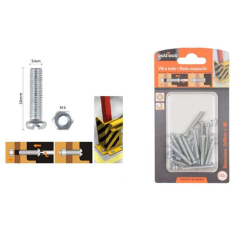 Set 12pz View Croce Tonda 5 X 30mm With Exagonal Daid M5 90970