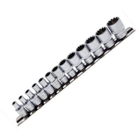 Set 13 chiavi a bussola inserti multi point 1/4" da 4 a 14mm XL13SP14