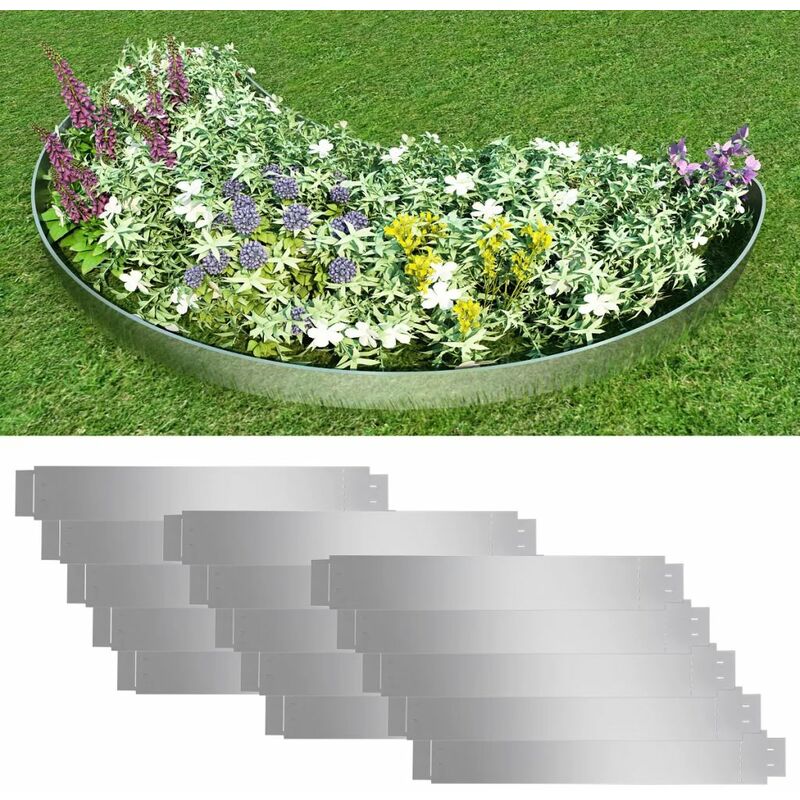 

Set 15 paneles divisorios flexibles de acero galvanizado 100x14 cm