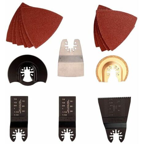 Set 16 accessori strumenti per utensile oscillante multifunzione lama taglio