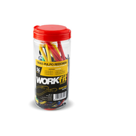 SET 16 PIEZAS TIRA PULPO REDONDA WORKFIT SURTIDO