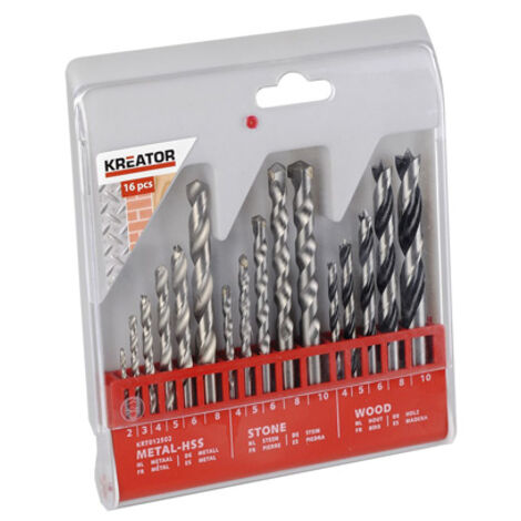 Set 16 punte miste Kreator 2-10 mm