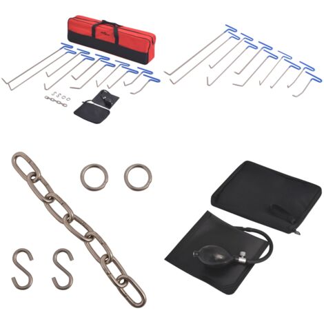 Set 16 pz Rimozione Ammaccature senza Verniciatura Acciaio Inox - Ammaccature auto - Strumenti per auto