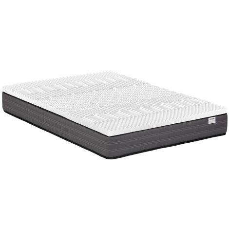 Set 160 x 200 cm materasso molle insac. sp. 20 cm + topper memory foam 7 zone sp. 5 cm - AMBRACIE di YSMÉE