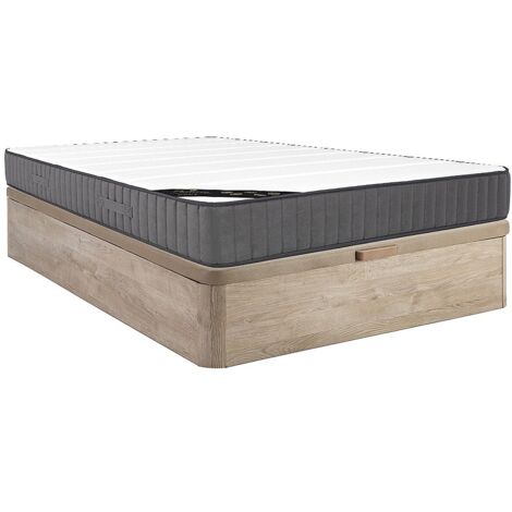 Set 160x200cm Rete vano Natur. chiaro+Mater. molle ibrido insac. 7 zone schiuma AR sp.26cm - AUDACE di PALACIO