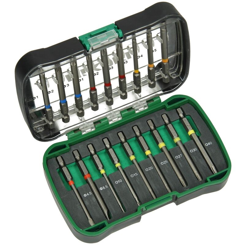 Hikoki 750361 Juego de puntas surtidas 1/4'' 75 mm 18 piezas