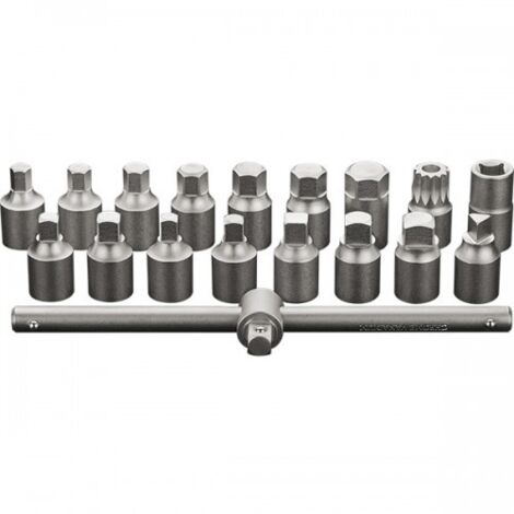 SET 18pz CHIAVI PER TAPPI OLIO - CHIAVE A BUSSOLA TAPPO OLIO - NEO TOOLS 11-235