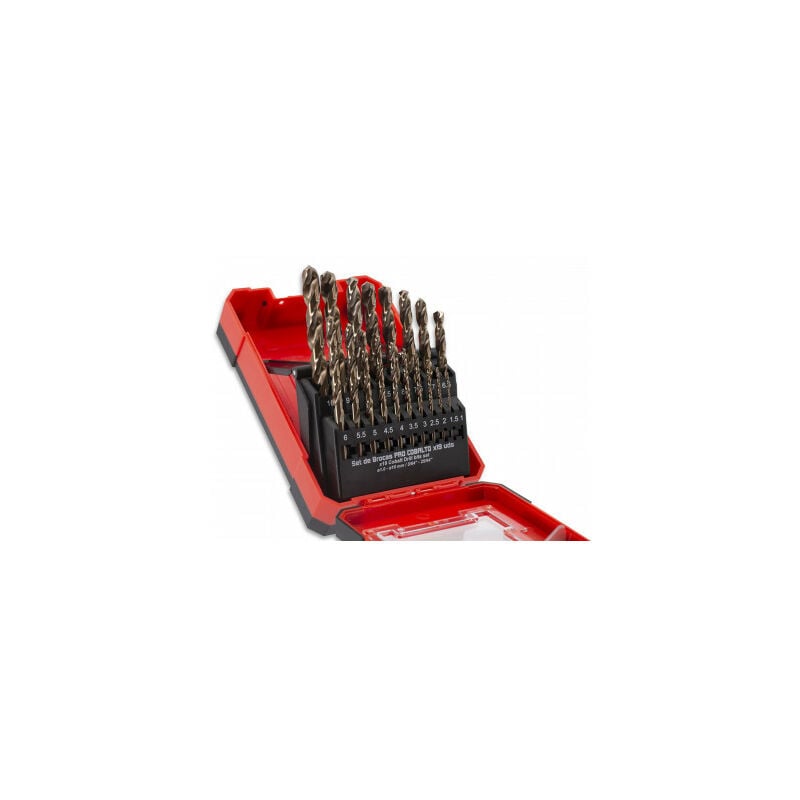 

Stayer Iberica - Set 19 Brocas Co rectificadas Brocas aleación de cobalto con Punta Partida ø1 a ø10 mm | Stayer