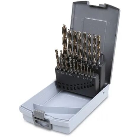 Set 19 punte Beta 416/SP19 in HSS 1.5mm a 10mm con doppio cono di penetrazione