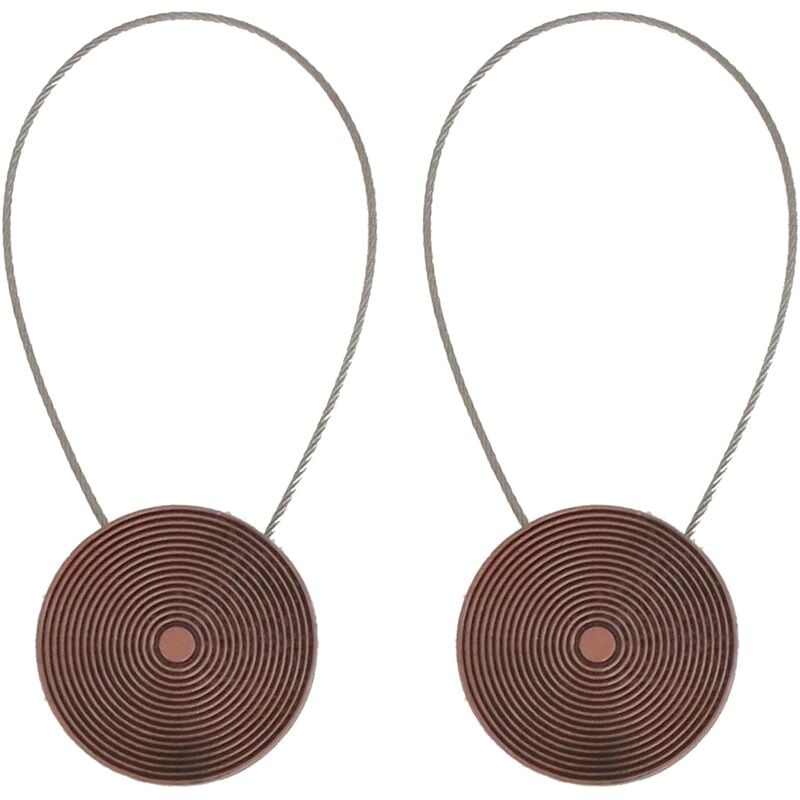 

Set 2 Alzapaños Para Cortinas De Metal Imantada Mandala Pm - Cobre