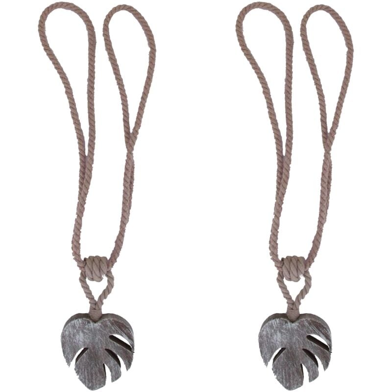 

Set 2 Alzapaños Para Cortinas Eden - Marrón/Plata