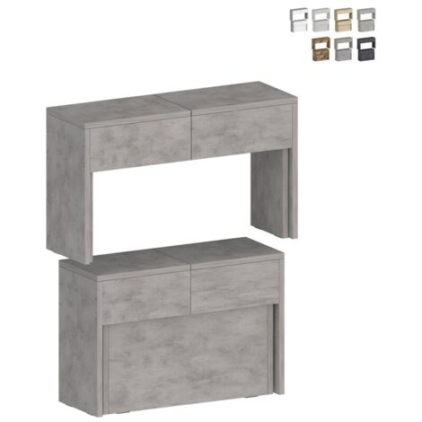 Set: 2 ausziehbare Bänke 66-290 cm für Esstisch Pratika A + B - Grau