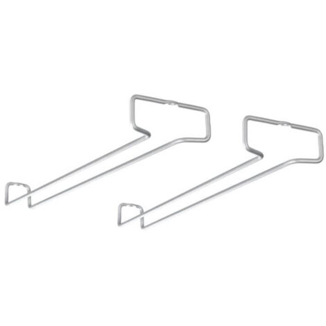 Set 2 Binari Sottoripiano Porta 5/6 Calici Ciascuno Cm 41x11x4 Polytherm Rail 41
