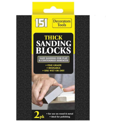 Set 2 Blocchi Abrasivi Per Fai Da Te