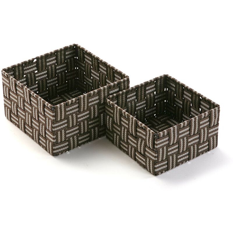 

Bh Design - SET 2 CAJAS CUADRADAS MARRÓN B