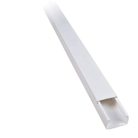 Set 2 Canalina Cavie Electrical Passacavi Plastic Ct2 2 Mt 40x40mm Bianco 5624040