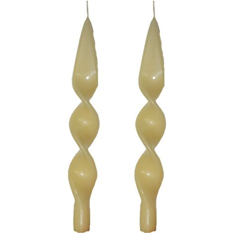 Set 2 candele panna a spirale fiamma per candeliere candelabro decorazioni casa tavola centrotavola di natale addobbi