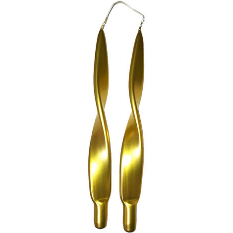 Set 2 candele spirale ondulate oro centrotavola di natale in cera H31 decorazioni addobbi natalizi tavola