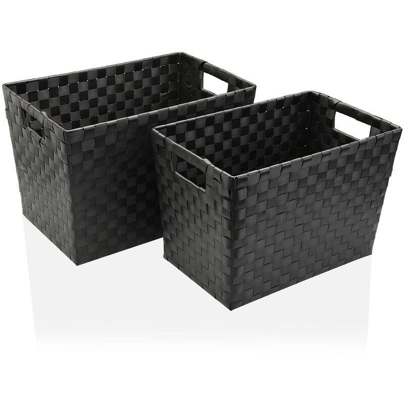 

Set 2 Cestas Rocha Negro