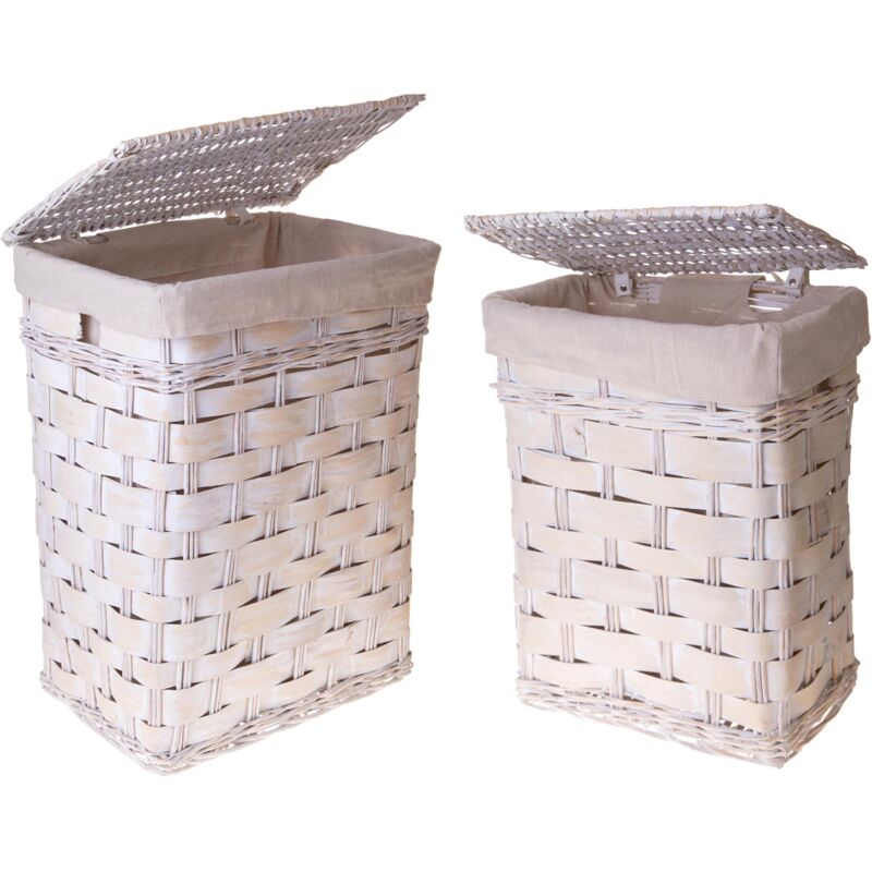 Set 2 Cesti per Biancheria h 64 cm