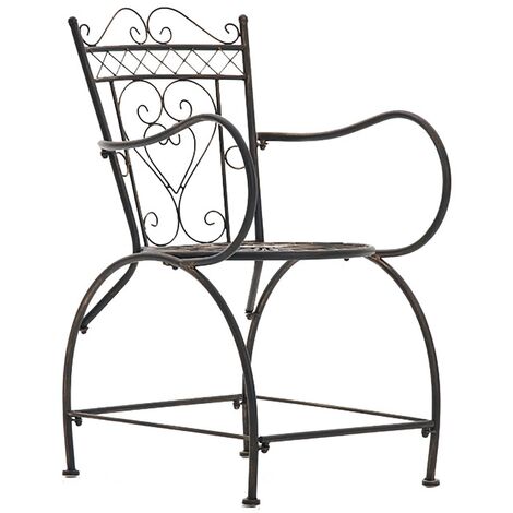 Set 2 chaises de jardin Design élégant avec une forme arrondie différentes couleurs colore : Bronze