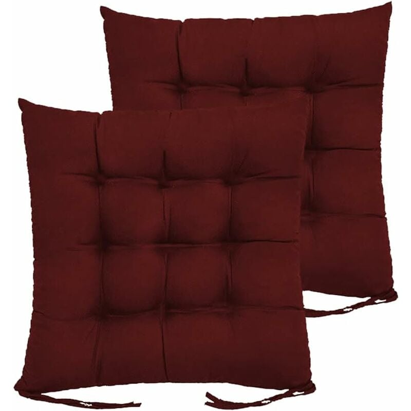 

Bravo Home - Set 2 Cojines de Silla de Jardín, Cojines de Asiento 40x40cm, Cojines de Silla de Comedor Patio Terraza Jardín al aire libre (2 uds /
