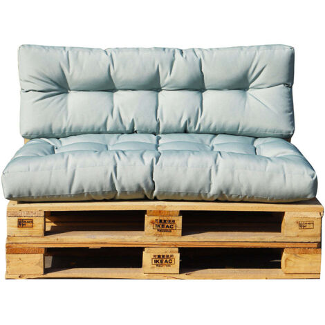 set 2 coussins d'extérieur vert de gris - riouvg - red deco