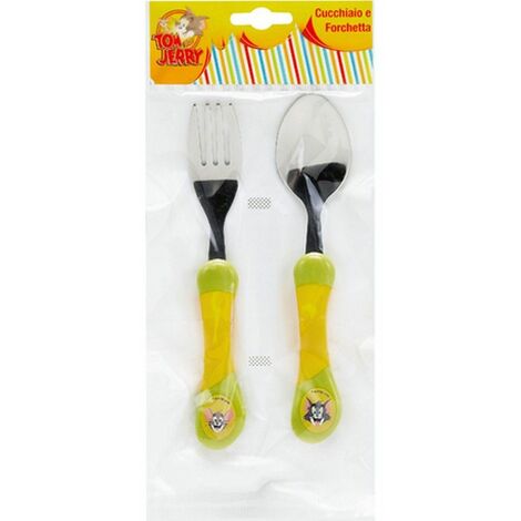 Set 2 couverts métal Tom et Jerry