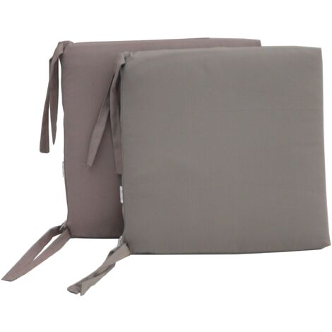 Set 2 Cuscini per Sedia da Giardino 45x45x5 cm in Dralon Allegro Taupe