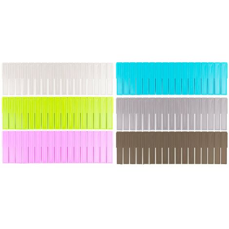 Set 2 Divisori Organizer 130x435mm Componibili per Cassetti in Plastica Verde