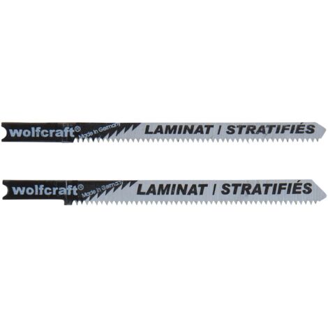 Set 2 et 3 lames de puzzle et de jambe en U Wolfcraft Ensemble de 3 lames de scie sauteuse avec queue en T