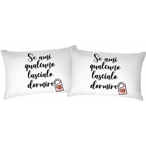 Set 2 Federe con Stampa Digitale in Cotone Printed 08