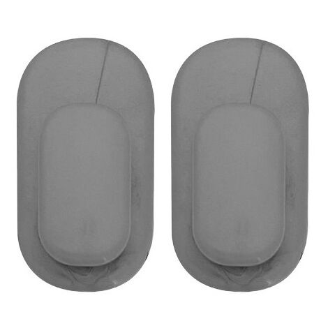 SET 2 GANCI IN PLASTICA 3X1,5XH5,5CM ARGENTO