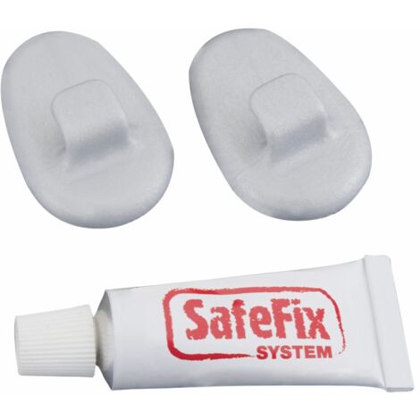 CASAÈ Set 2 ganci in plastica pa + colla extra forte - metaltex