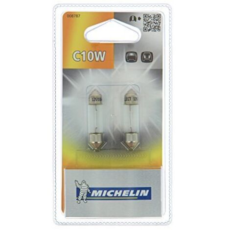 SET 2 LAMPADINE AUTO C10W 12V MICHELIN