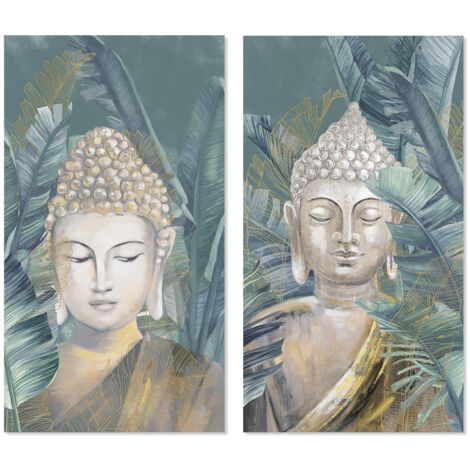 Set 2 Lienzos Budha 50X3X90 Cm