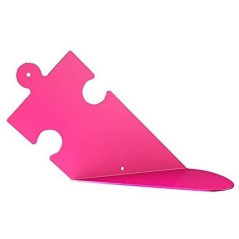 Mensole da Parete Componibili Mensole Rettangolari in Legno MDF Set 6  Mensole Cubo Colore Bianco e Fucsia