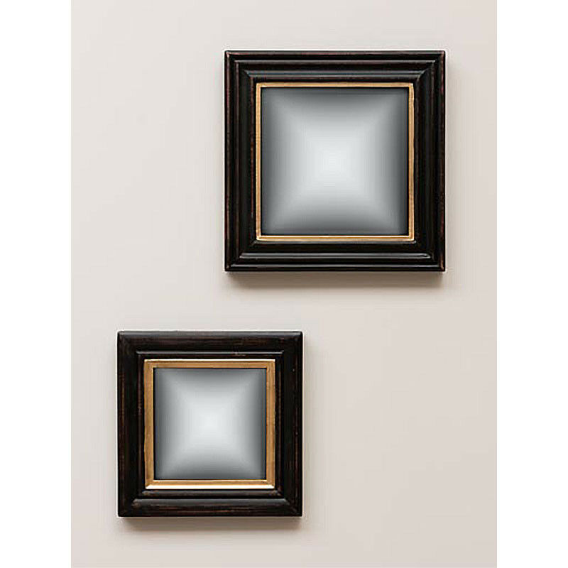 Ensemble 2 miroirs convexes carrés 30x30cm