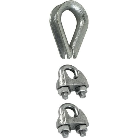 Set 2 morsetto+1 redance zincato mm 8 - masidef