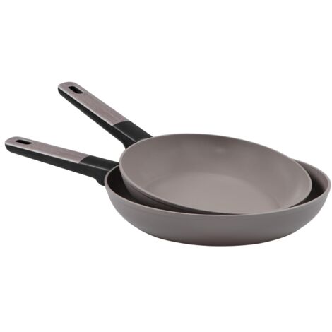 Set 2 Padelle Mood Gray 24/28 cm Alluminio Forgiato con Fondo a Induzione e Rivestimento Antiaderente