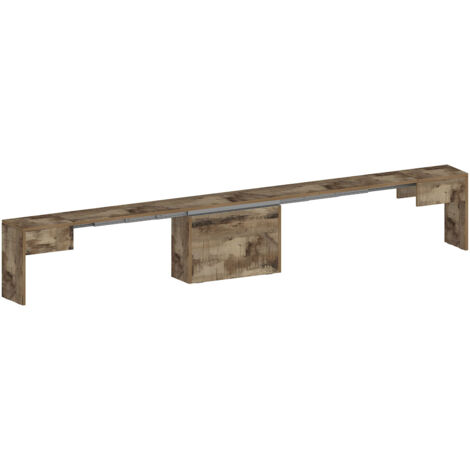 Set 2 Panche Allungabili 66/290x25x45 cm Pratika Singola A e B Acero Pereira