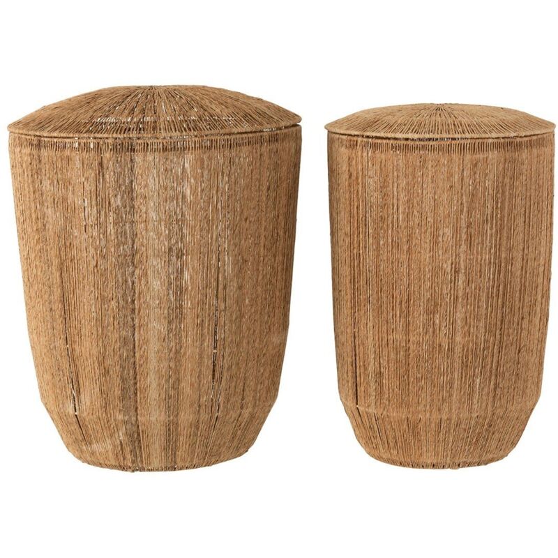 Calicosy - Set 2 Paniers Allongés en Jute Naturel - dantya