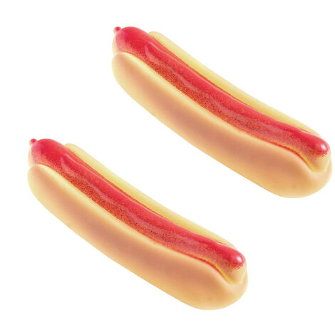 Set 2 Pezzi Gioco Pet Modello Food Hot Dog Resistente Per Animali Domestici