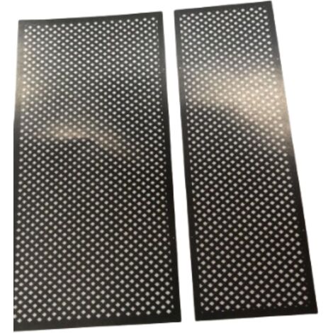 Set 2 Pezzi Traliccio Fisso Privacy con Cornice Verdemax 180x60 cm in Metallo Antracite