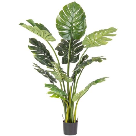 Set 2 Piante con Vaso Plastica Verde H65 cm da Interno - NEBULAR