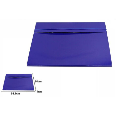 Set 2 Pieces Document Folder Spring Case Blue 68206