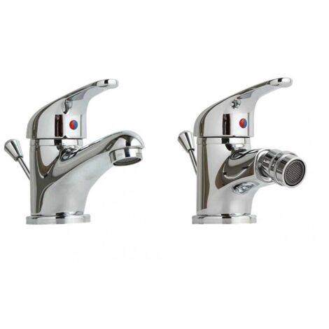 Set 2 Piezas Grifos Para Lavabo Y Bidet  Enter