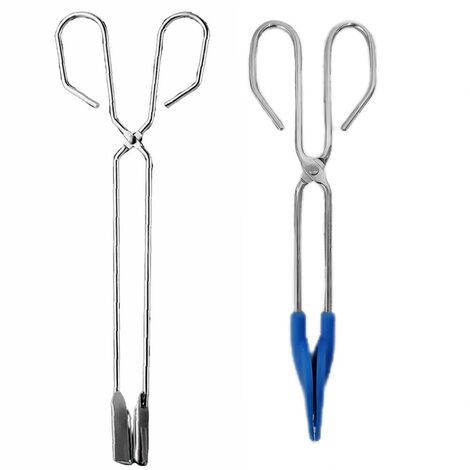 Set 2 pinze servire cucina utensili barbecue griglia frittura dolci dessert multifunzione acciaio antigraffio per antiaderenti