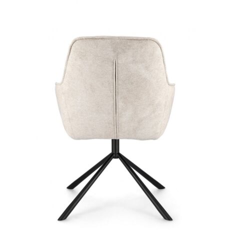 Set 2 Poltrone in Ecopelle Nera Moderna da Interno - EFFORTLESS - Colore: Bianco